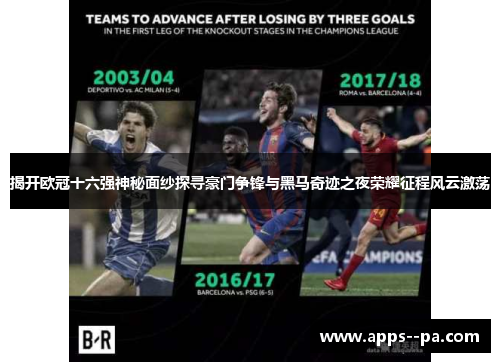 揭开欧冠十六强神秘面纱探寻豪门争锋与黑马奇迹之夜荣耀征程风云激荡