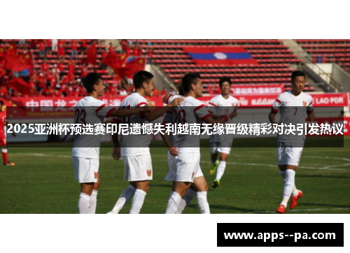 2025亚洲杯预选赛印尼遗憾失利越南无缘晋级精彩对决引发热议