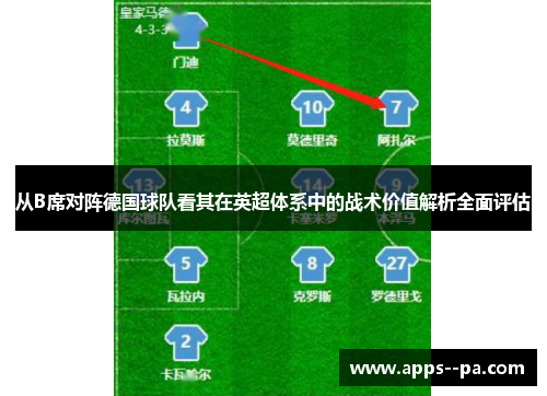 从B席对阵德国球队看其在英超体系中的战术价值解析全面评估